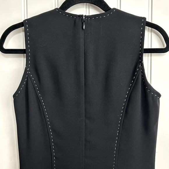 Vtg Magaschoni Tracy Reese Pearl Button Dress 4 90s Coquette LBD Designer - Picture 7 of 9